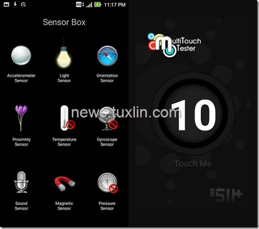 Benchmark Asus Zenfone Live ZB501KL Sensorbox