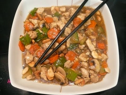 Pollo con almendras