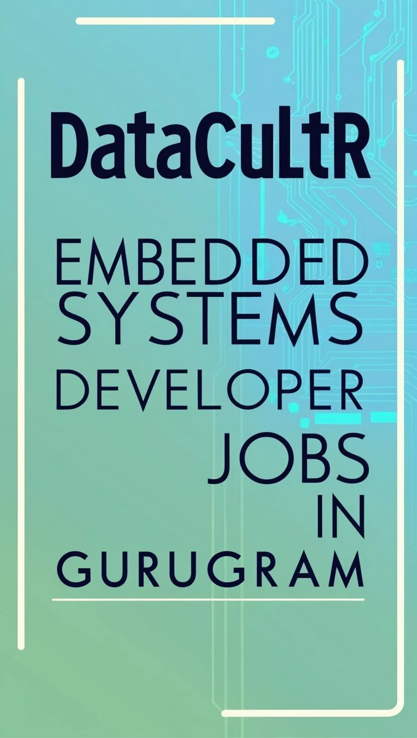 Datacultr Embedded Systems Developer Jobs in Gurugram