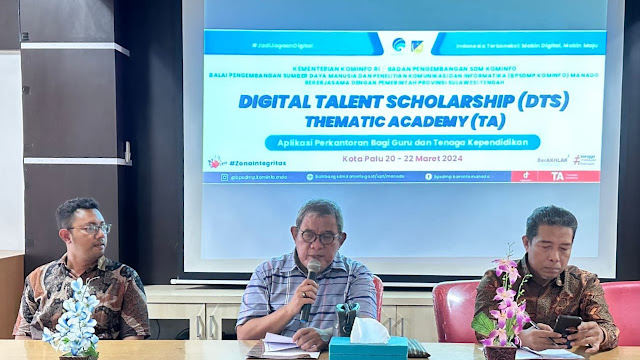 Kadis Kominfo Santik Sulteng Resmi Tutup Pelatihan DTS Thematic Academy