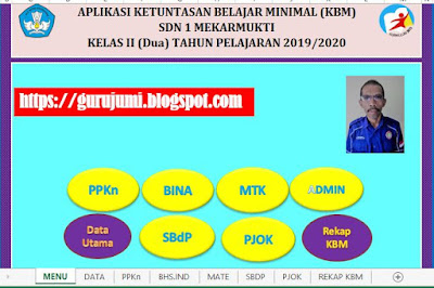 MENU KKM KELAS 2 SD K-13 TAHUN PELAJARAN 2019/2020, https://gurujumi.blogspot.com/