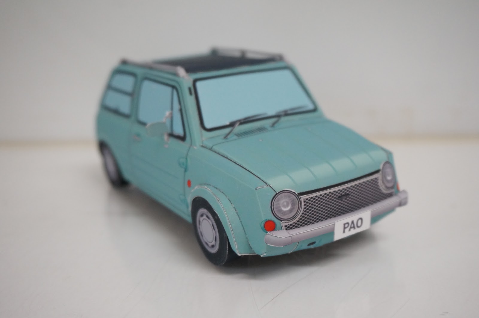 Something Good By Diy 手作りのステキな何か ペーパークラフト 日産 Pao パオ 完成写真公開 クラシックなデザインが良い