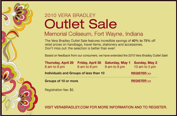 It's a Baltimore Life: Vera Bradley Outlet Sale