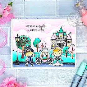Sunny Studio Stamps: Enchanted Spring Scenes Fluffy Cloud Border Dies Everyday Card by Ana Anderson