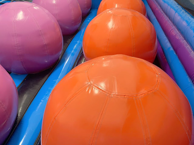 giant orange inflatable balls 