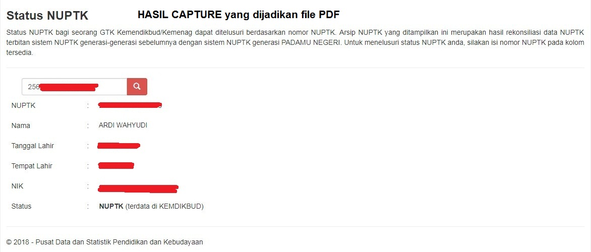 Cara Mengklaim dan Mengaktifkan NUPTK yang Berstatus Non Aktif