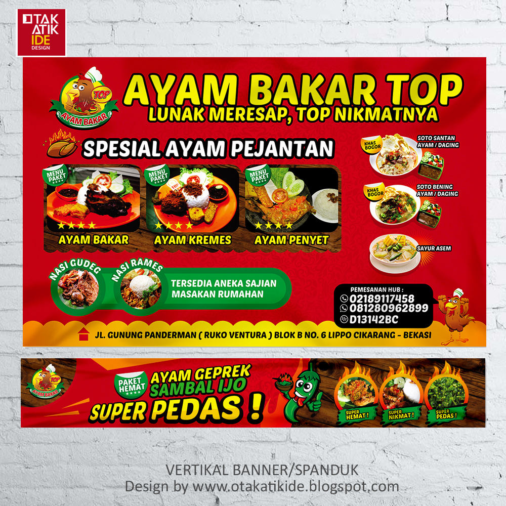 Jasa Desain  Spanduk  Restoranjasa desain  kemasan produk ukm 