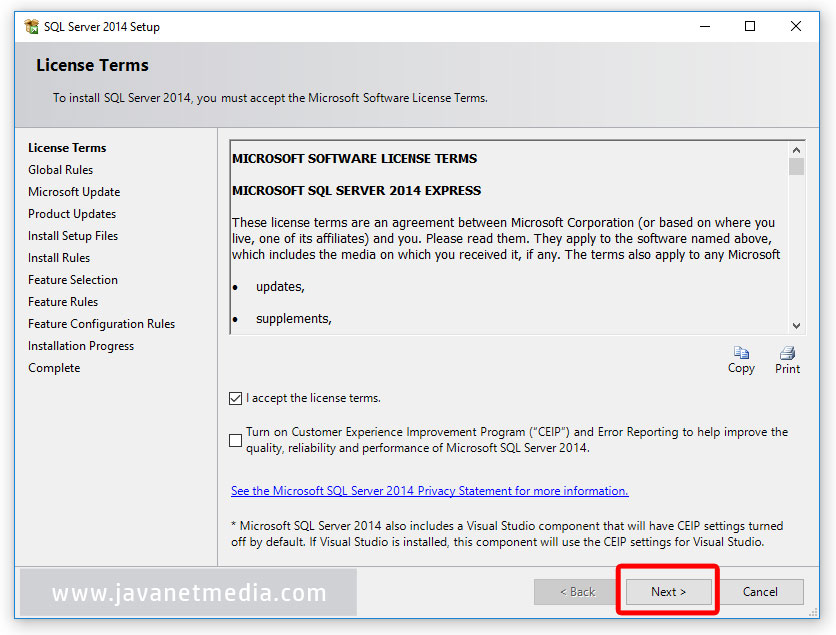 Cara Install Database SQL Server