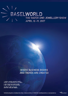 affiche Baselworld édition 2007, salon mondial de l'horlogerie
