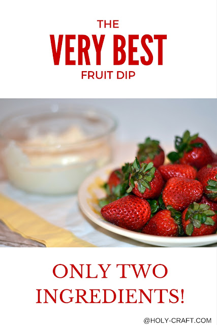 the very best fruit dip is made with only 2 ingredients