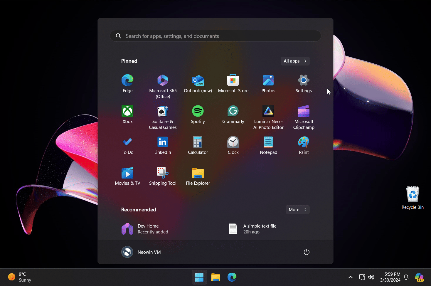 Windows 11, ecco la vista a griglia per 'Tutte le app' nel menu Start