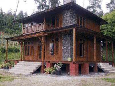 Rumah Kayu Minimalis