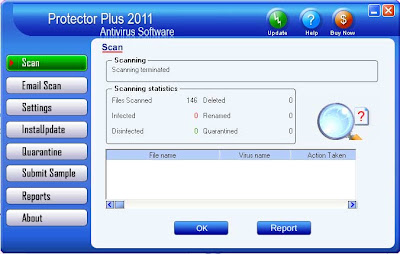 Protector Plus 2011 Antivirus Software for Windows