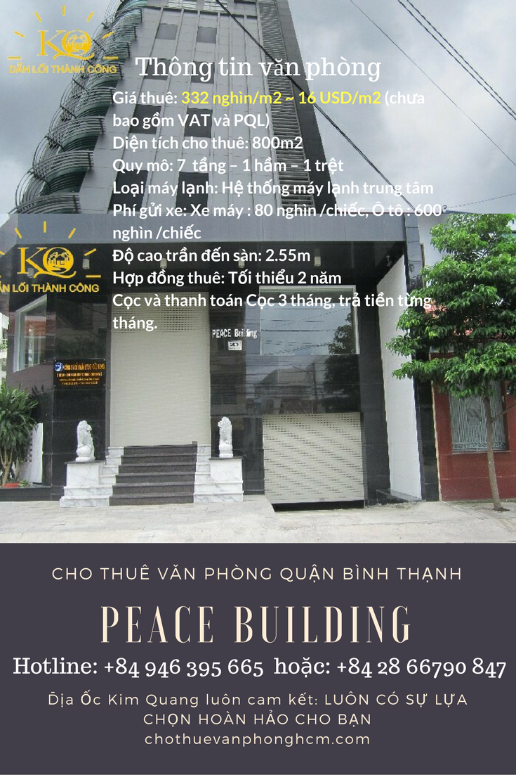 Cho thuê văn phòng quận Bình Thạnh Peace building