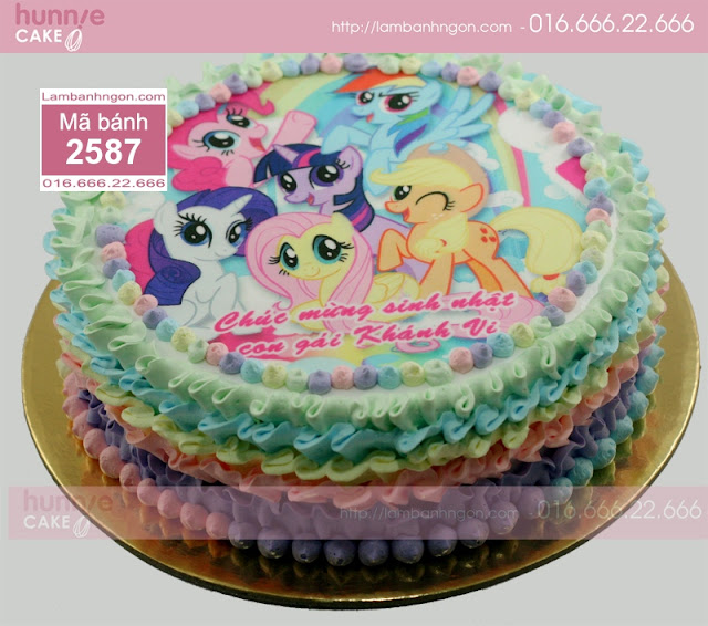 Bánh sinh nhật in ảnh Pony