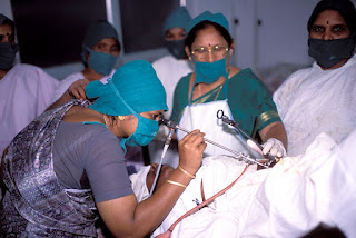 Indian Doctors performing Surgery