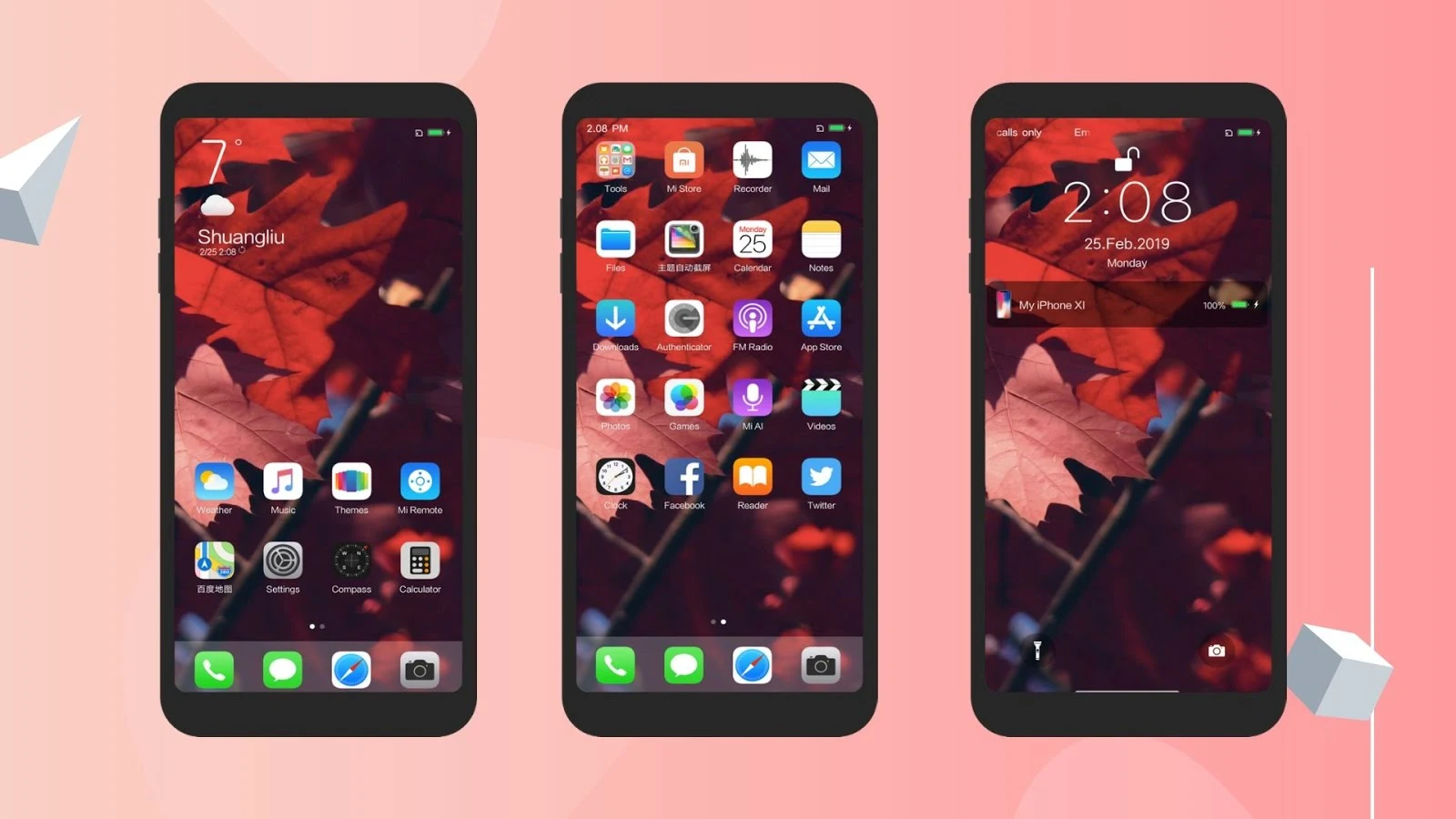 Ios 11 kw V10 miui theme download