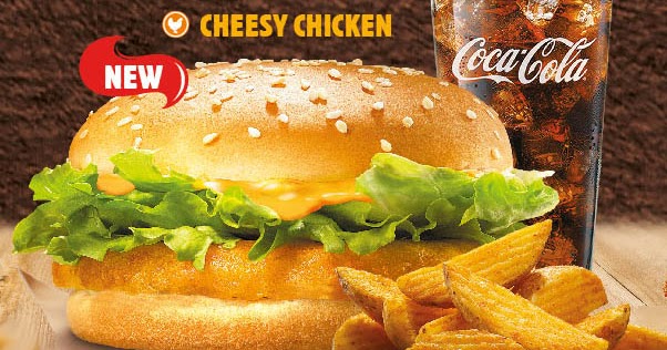 Harga Cheesy Chicken  Burger King - Senarai Harga Makanan 