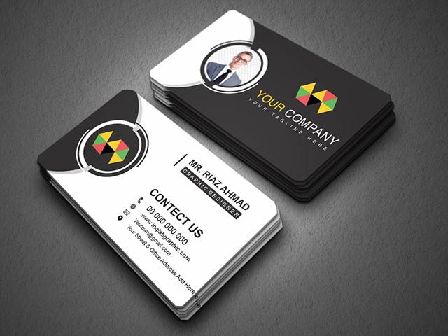 Modern & Elegant Business Card Design Free Vector Template Cdr file Download