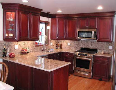 cherry kitchen cabinets