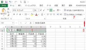 セルを結合して中央揃え