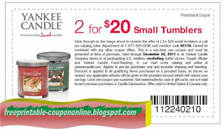 Free Printable Yankee Candle Coupons