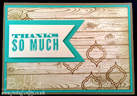 Oh Hello and Thank You!  Card by UK Stampin' Up! Demonstrator Bekka Prideaux - check out her blog!