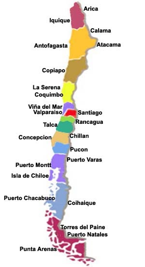 Resultado de imagem para chile mapa