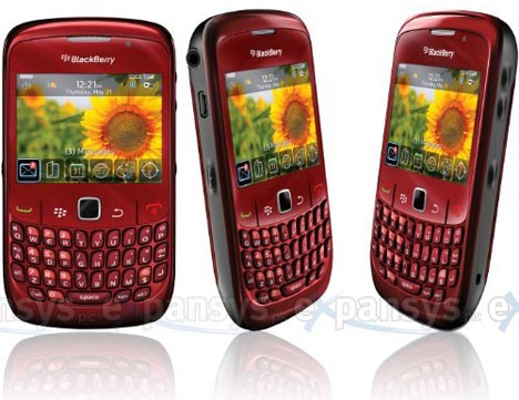 blackberry curve 8520 violet. Red BlackBerry Curve 8520