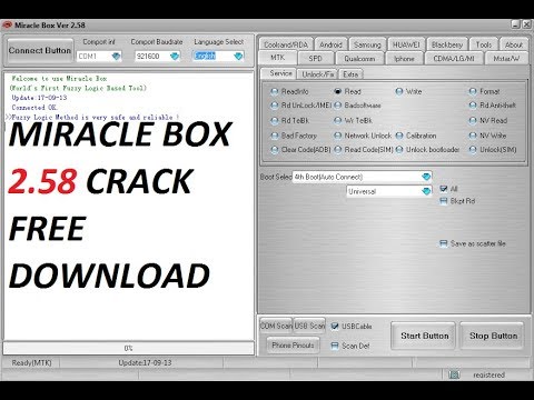 Miracle Box 2.58 Crack Without HWID(100% TESD By GSM JAFOR 