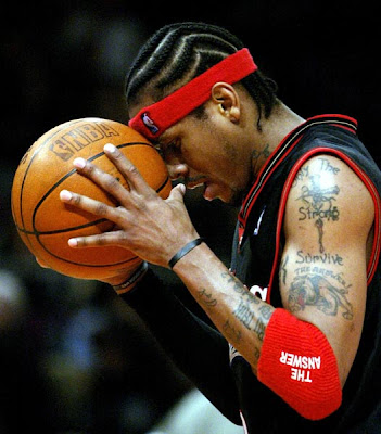 allen iverson makeup. Allen Iverson Celebrity Body