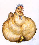 'Mother Hen'Mothers Day card Illustration By Joseph Witchall (mother hen copy)