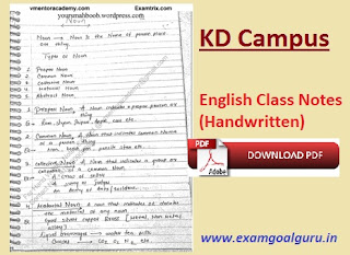 KD-Campus-English-Grammar-Class-Notes