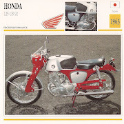 1965 Honda 125 CB 92. This looks a lot like my Honda CA95 Benly dream.