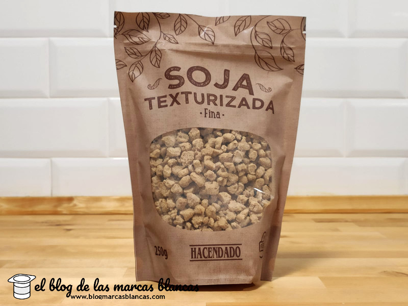 Proteína de soja texturizada de grano fino Hacendado de Mercadona en el blog de las marcas blancas.