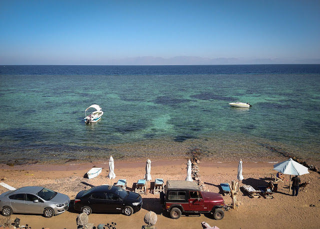The black one, in the middle; Dahab, Egypt