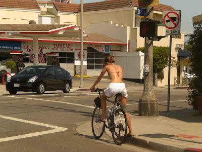 Santa Monica Bike Girl 1