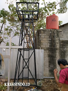 Repeat Order Menara Air Besi pesanan Bpk Panolo di Parung Serab Depok