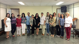 Secretária de Educação Eveline Cardoso com parte dos integrantes do novo Conselho Municipal de Educação para o biênio 2016/2017