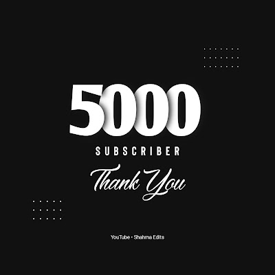 5,000 Subscribers Thank You Poster