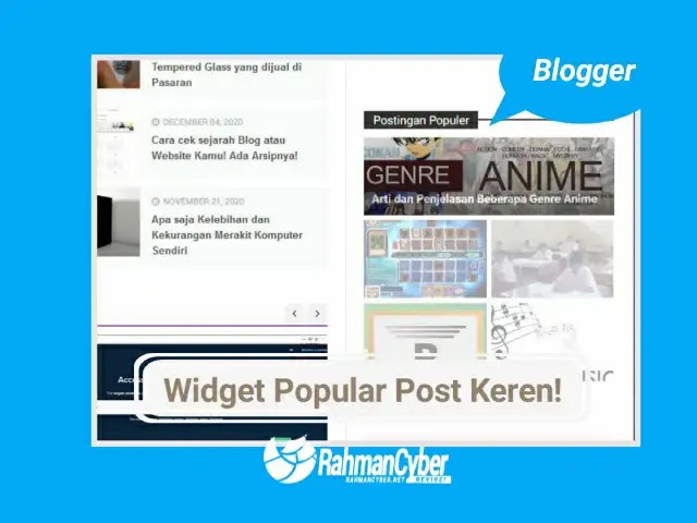 widget postingan populer flat