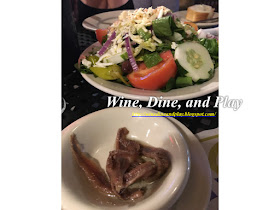The Greek Salad at Costas Restaurant in Tarpon Springs, Florida