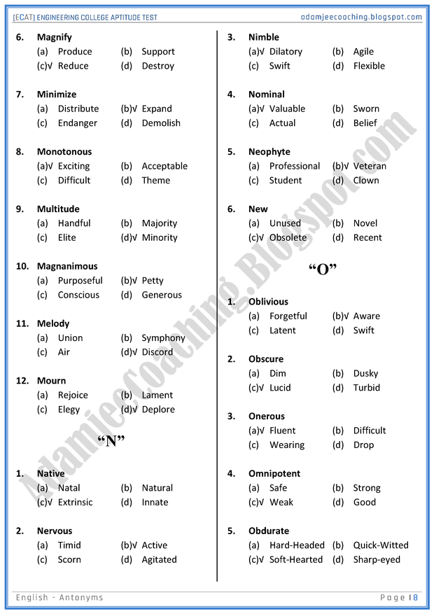 ecat-english-antonyms-mcqs-for-engineering-college-entry-test