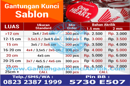 diskon gantungan kunci sablon duplikat dari bahan akrilik harga murah dan bagus, alamat gantungan kunci sablon akrilik LPK yang kuat dan murah, tempat reborn gantungan kunci sablon murah dari bahan akrilik yang bagus