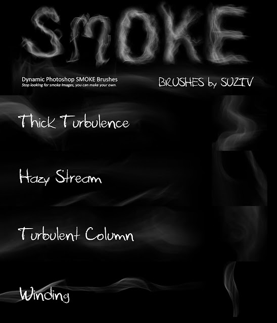 Smoke Brushes for Photoshop set 03