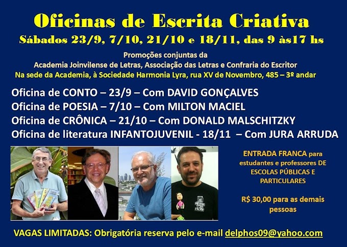 Divulgação - CONVITE da Confraria do Escritor Joinville 