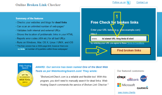 Cara terbaru mengetahui link error atau rusak pada situs blog