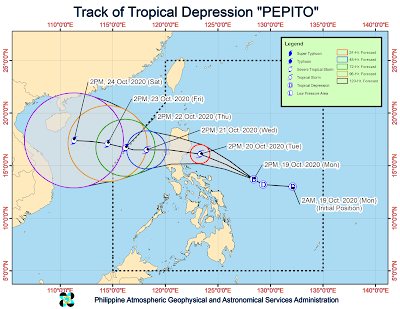 In the latest bulletin of PAGASA (Philippine Atmospheric, Geophysical and Astronomical Services Administration) at 11:00 am, it was subjected to signal No. 1 the eastern part of Isabela (Palanan, Dinapigue, part of San Mariano); as well as the northern part of Aurora (Dinalungan, Casiguran, Dilasag).