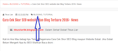 (Tutorial Blog) Cara Pemberian Label pada postingan Artikel di Blogger