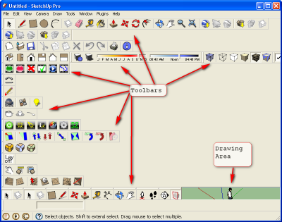 Typical SketchUp Window